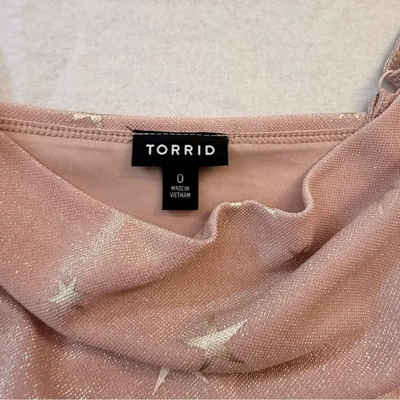 Torrid Starry Pink Shimmer Tank Top - Picture 7 of 8
